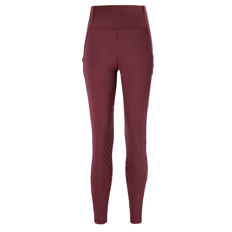 Woof Wear Original Lite Ladies Riding Tights - Plum-1