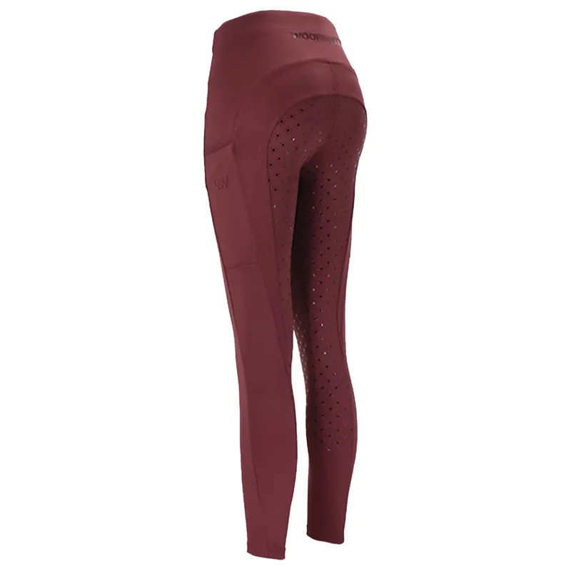 Woof Wear Original Lite Ladies Riding Tights - Plum