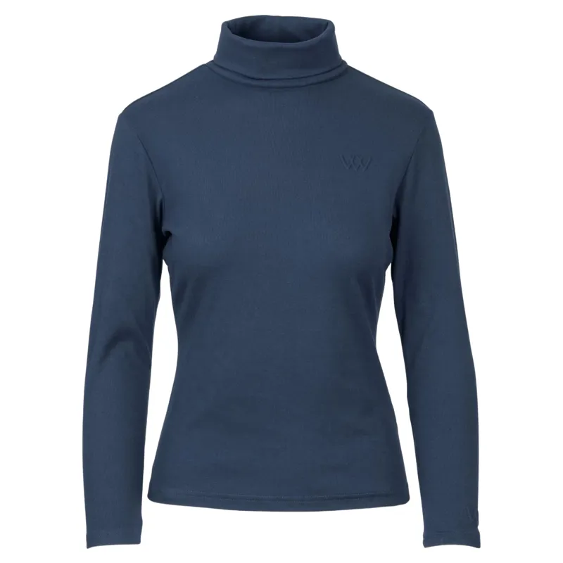Woof Wear Roll Neck Womens Shirt - Navy-2
