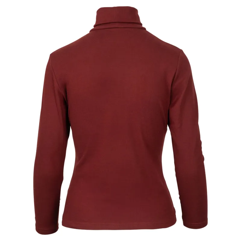 Woof Wear Roll Neck Womens Shirt - Plum-2