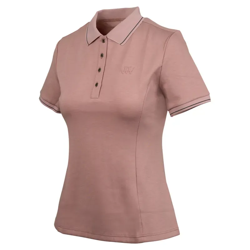 Woof Wear Tech Womens Polo Shirt- Rose-2