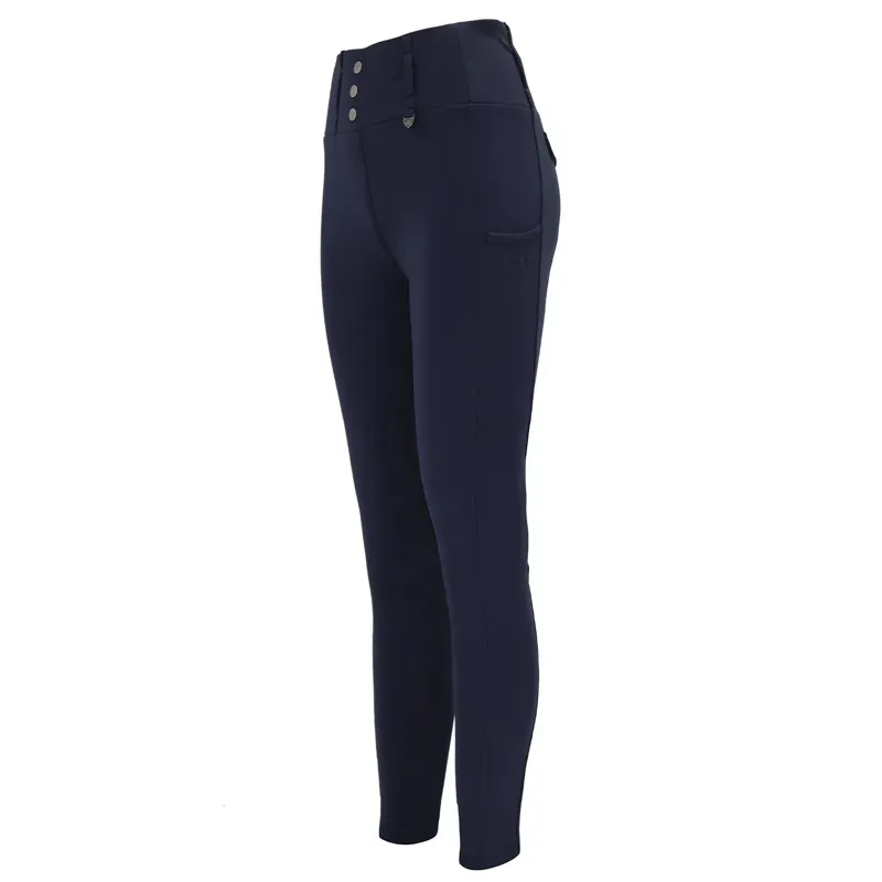 Woof Wear Vision Full Grip Womens Riding Tights - Navy