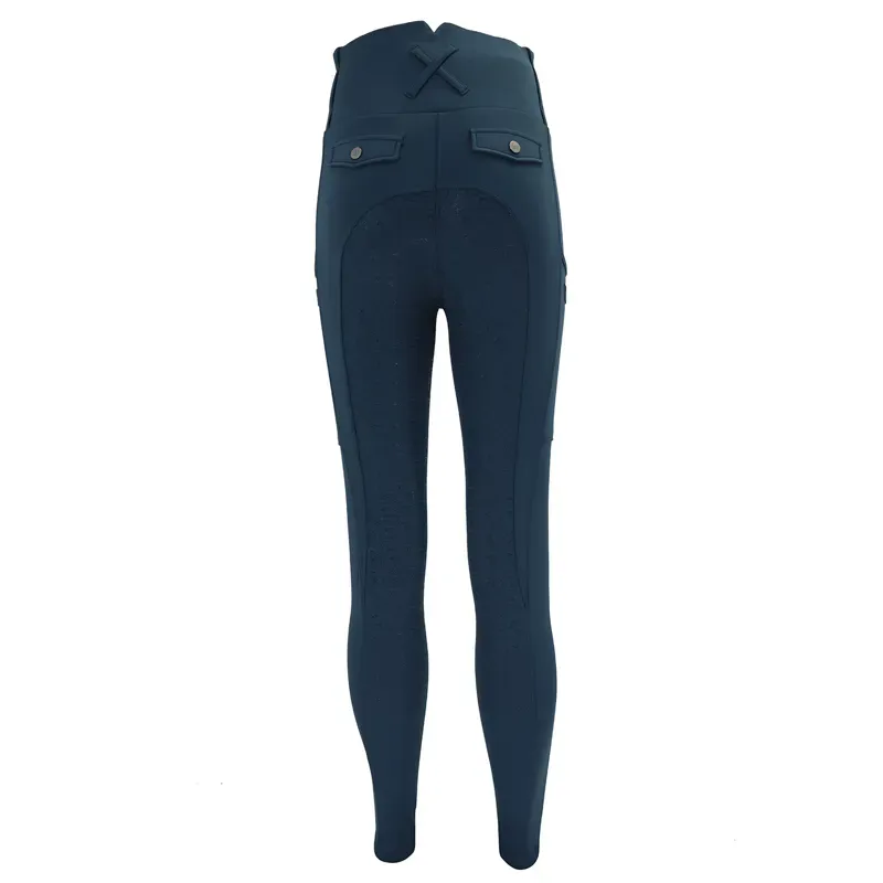 Woof Wear Vision Full Grip Womens Riding Tights - Petrol-3