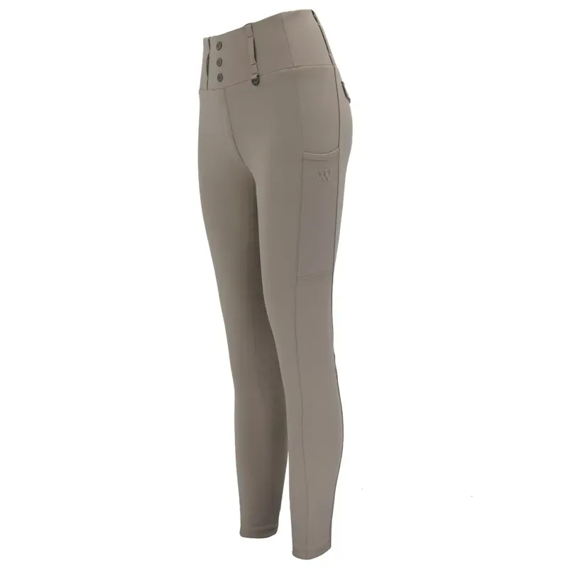 Woof Wear Vision Full Grip Womens Riding Tights - Stone