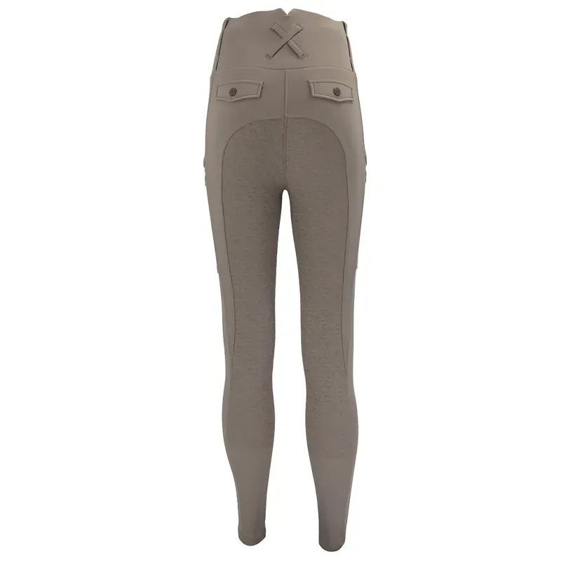 Woof Wear Vision Full Grip Womens Riding Tights - Stone-3