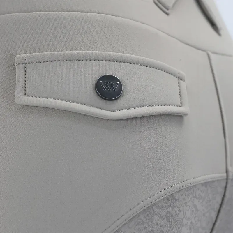 Woof Wear Vision Full Grip Womens Riding Tights - Stone-5