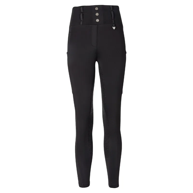 Woof Wear Vision Full Grip Womens Riding Tights - Black-1