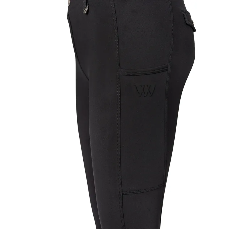 Woof Wear Vision Full Grip Womens Riding Tights - Black-3
