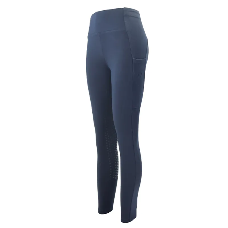 Woof Wear Winter Full Grip Womens Riding Tights - Navy