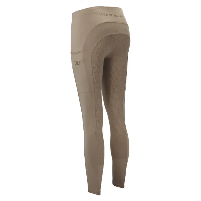 Woof Wear Young Rider Pro Riding Tights - Stone-1