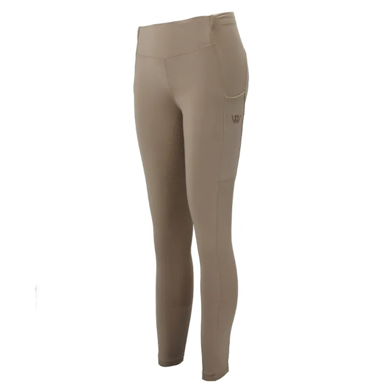 Woof Wear Young Rider Pro Riding Tights - Stone