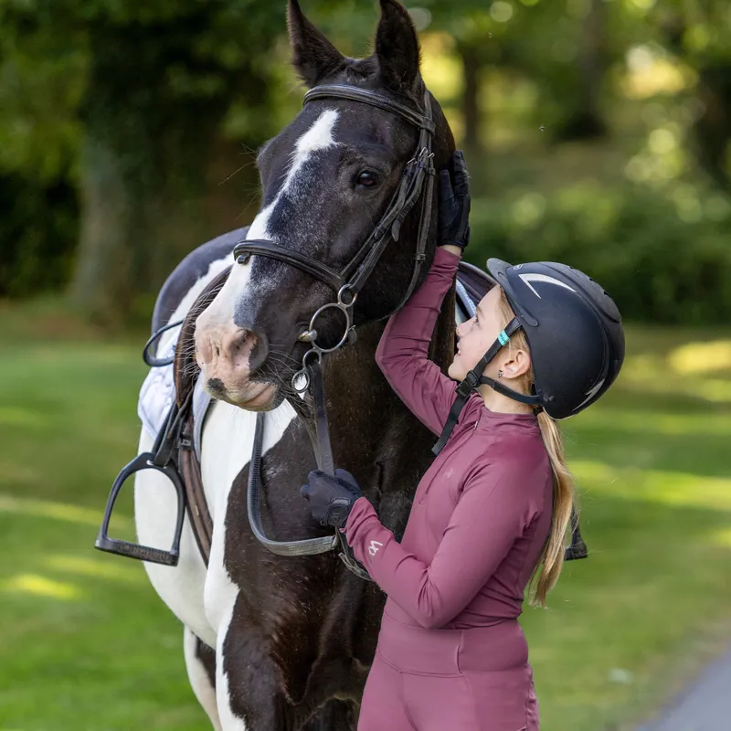 Woof Wear Young Rider Tech Shirt Base Layer - Rose-1