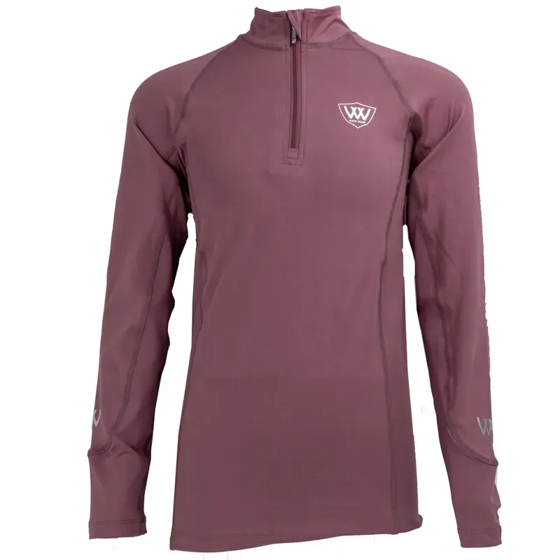 Woof Wear Young Rider Tech Shirt Base Layer - Rose-2
