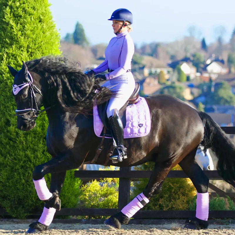 Woof Wear Vision Dressage Saddlecloth - Lilac-3