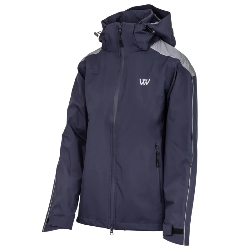 Woof Wear All Season Waterproof Unisex Riding Jacket - Navy