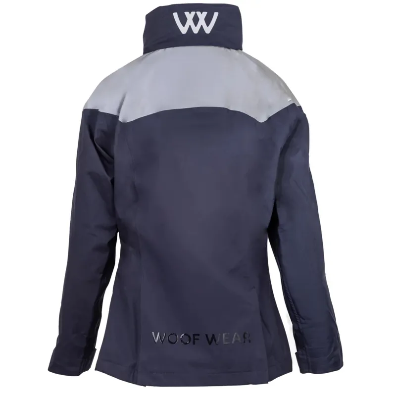 Woof Wear All Season Waterproof Unisex Riding Jacket - Navy-2