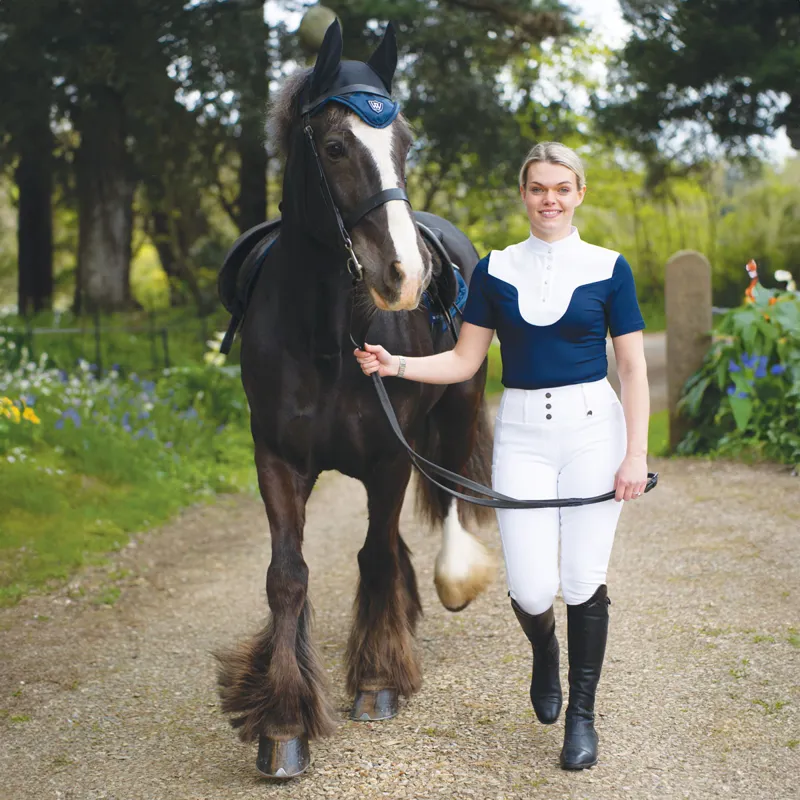 Woof Wear Competition Full Grip Ladies Riding Tights - White-4