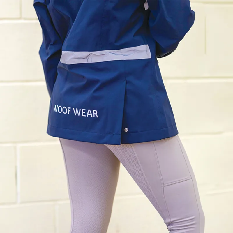 Woof Wear All Season Waterproof Unisex Riding Jacket - Navy-7