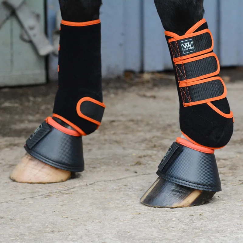 Woof Wear Training Wraps - Black/Orange-1