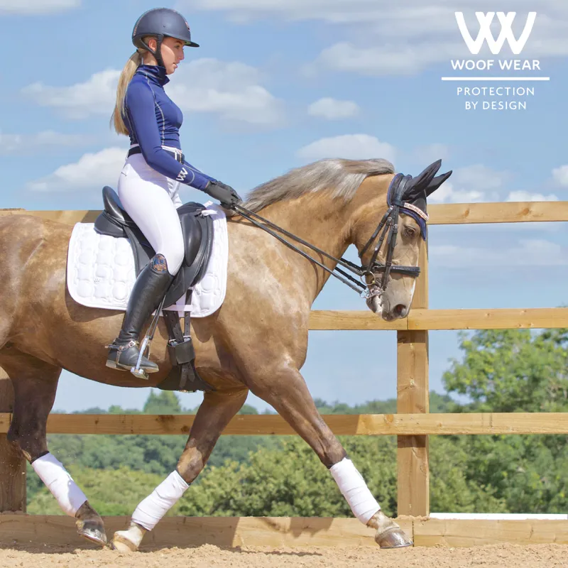 Woof Wear Vision Dressage Saddlecloth - White-2