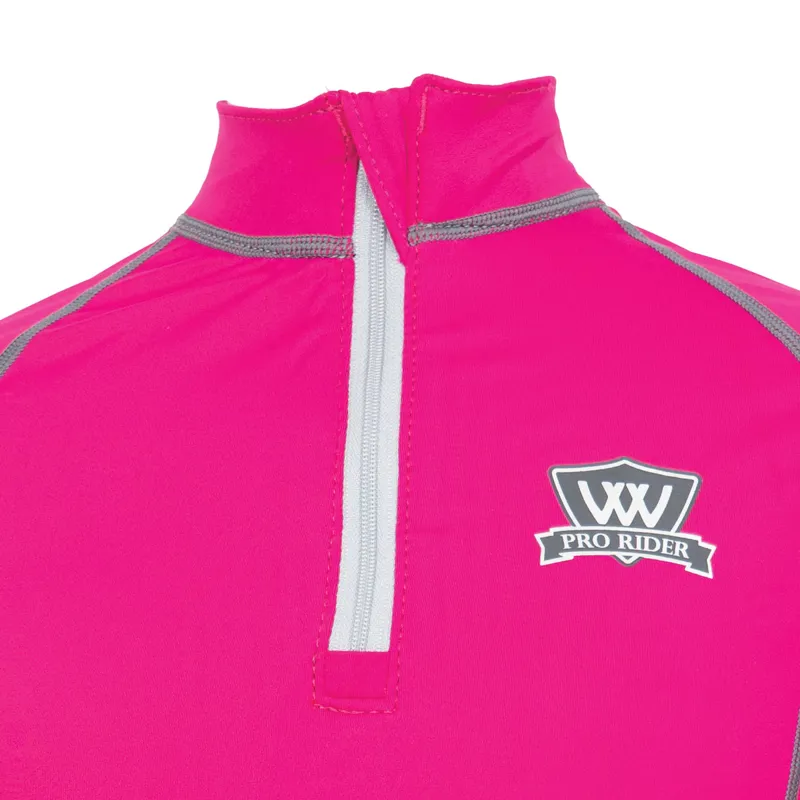 Woof Wear Young Rider Pro Performance Shirt -  Berry-1