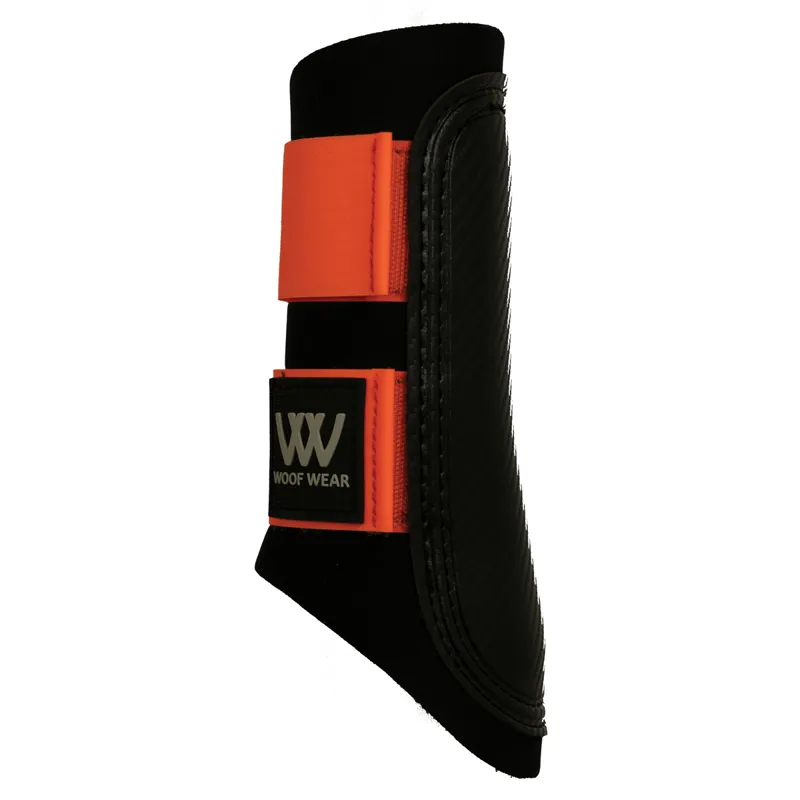 Woof Wear Club Brushing Boots Black Orange