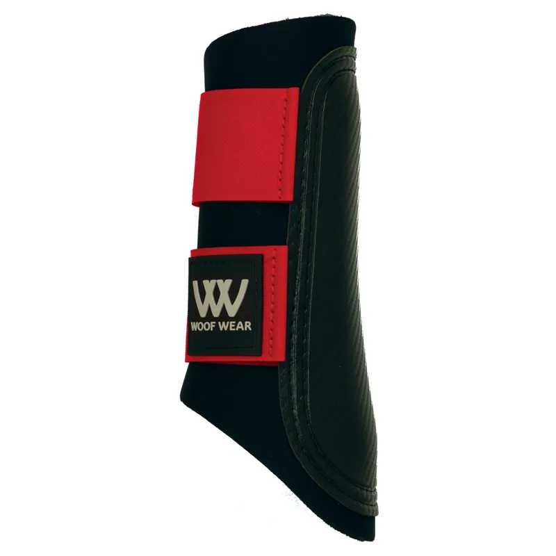Woof Wear Club Brushing Boots Black Royal Red