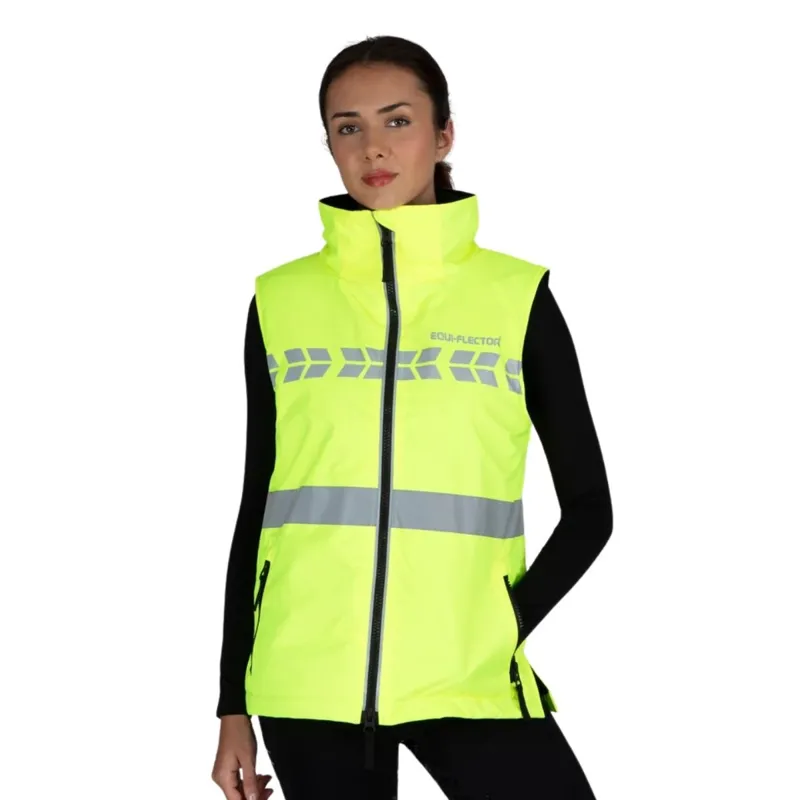 EQUI-FLECTOR Hi-Vis Womens Waterproof Gilet - Yellow