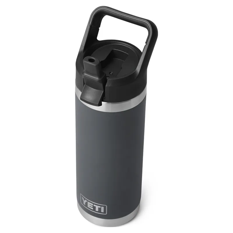 YETI Rambler 18oz/532ml Straw Bottle - Charcoal-1