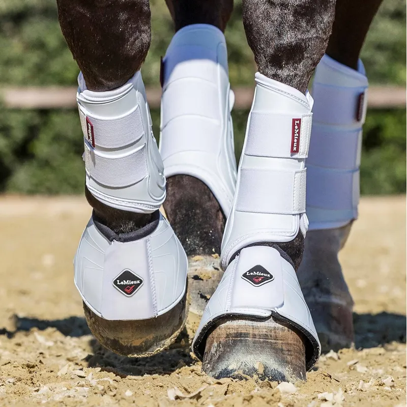 LeMieux ProShell Overreach Boots - White-1