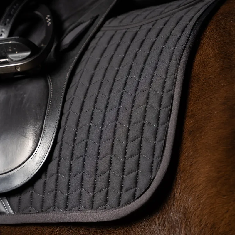 LeMieux ProSorb Plain 2-Pocket Dressage Square - Black-1