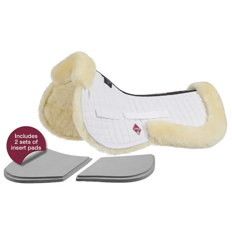 LeMieux Lambskin Half Pad ProSorb Adjustable Natural/White