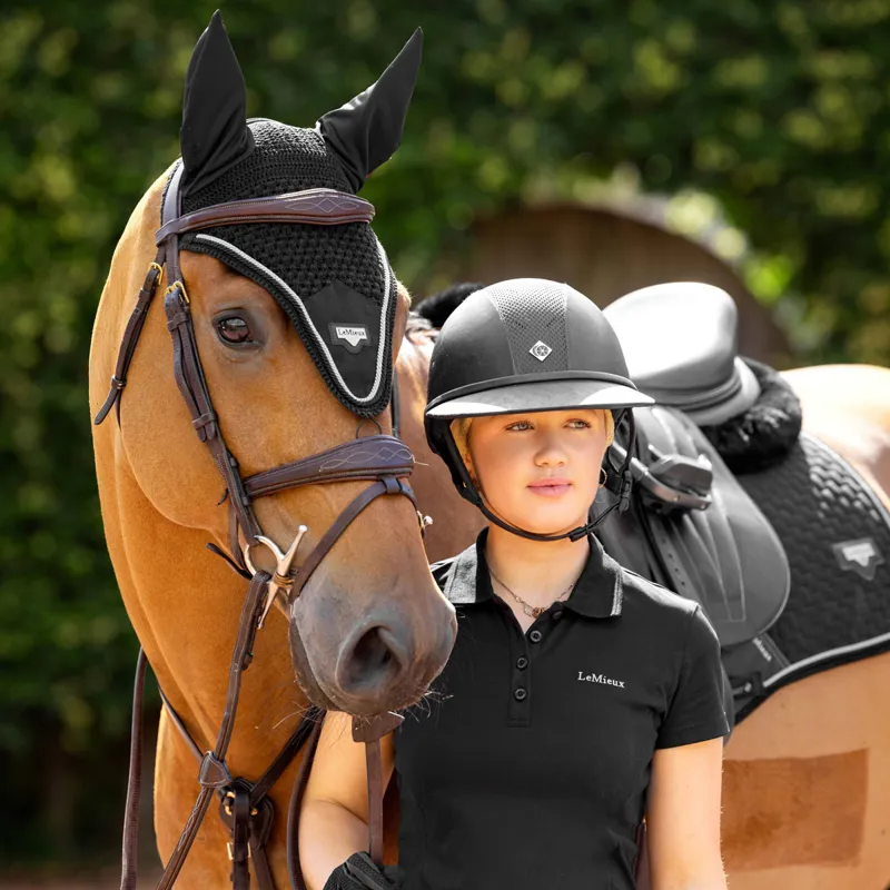 LeMieux Puissance Fly Hood - Black-1