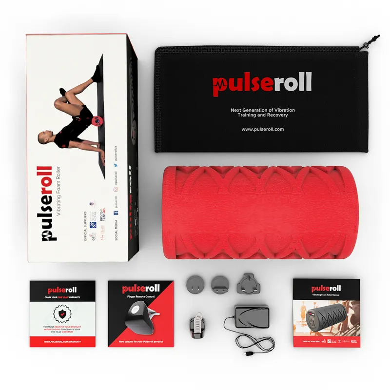 Pulseroll Vibrating Foam Roller - Red-3