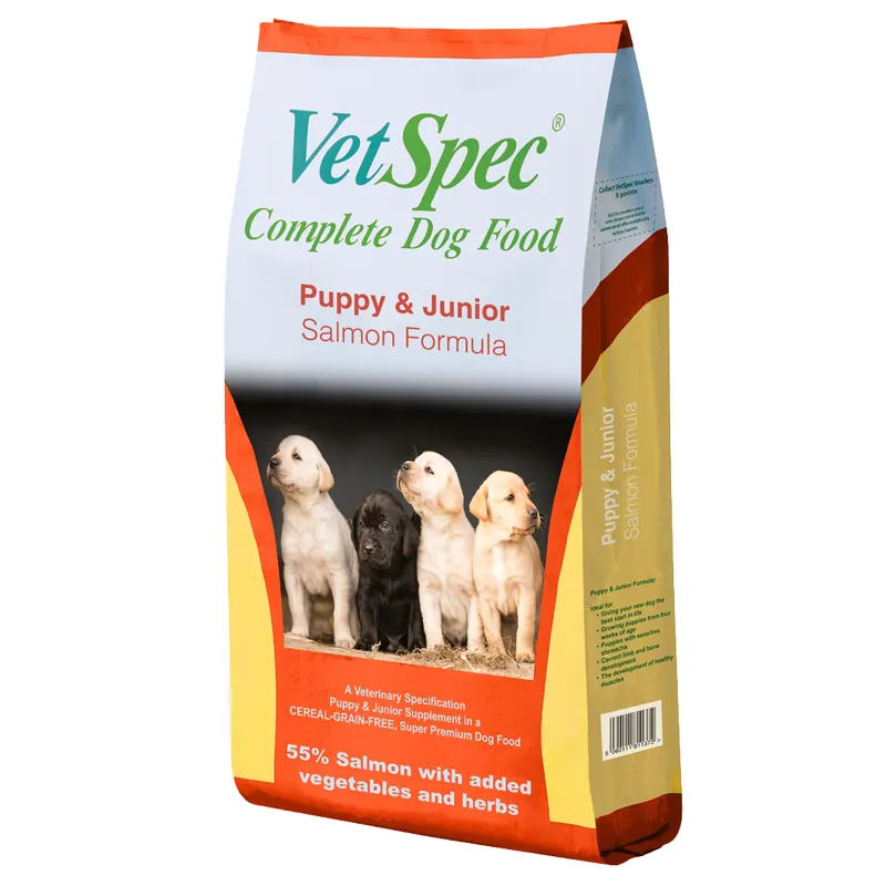 VetSpec Puppy and Junior Salmon Formula Dog Food