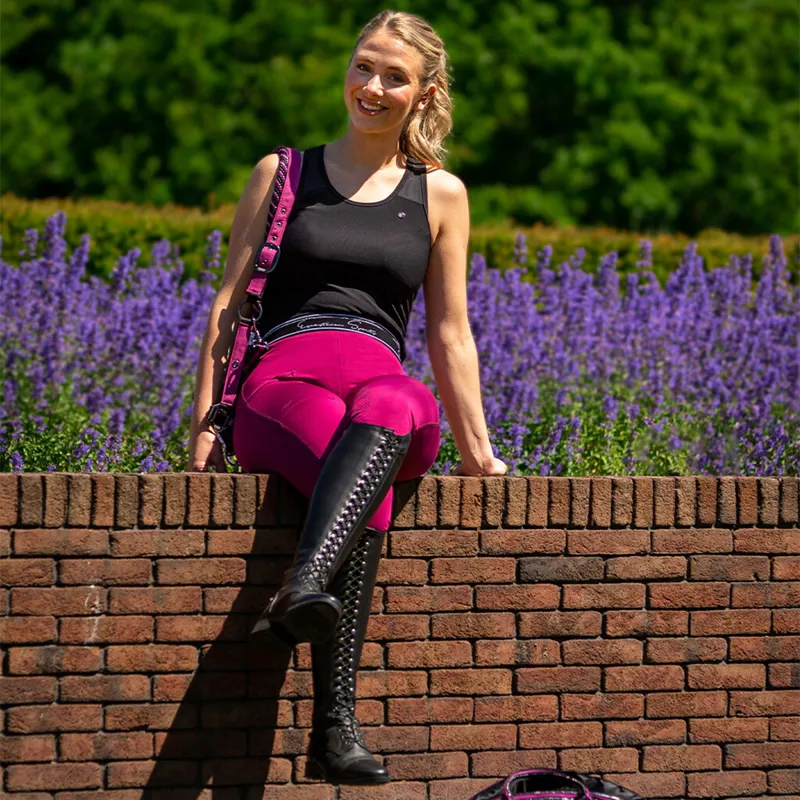 QHP Djune Ladies Tank Top - Black-1