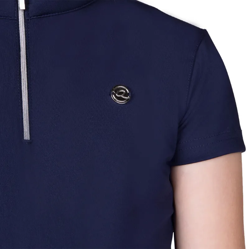 QHP Gwenn Junior Sport Shirt - Navy-4