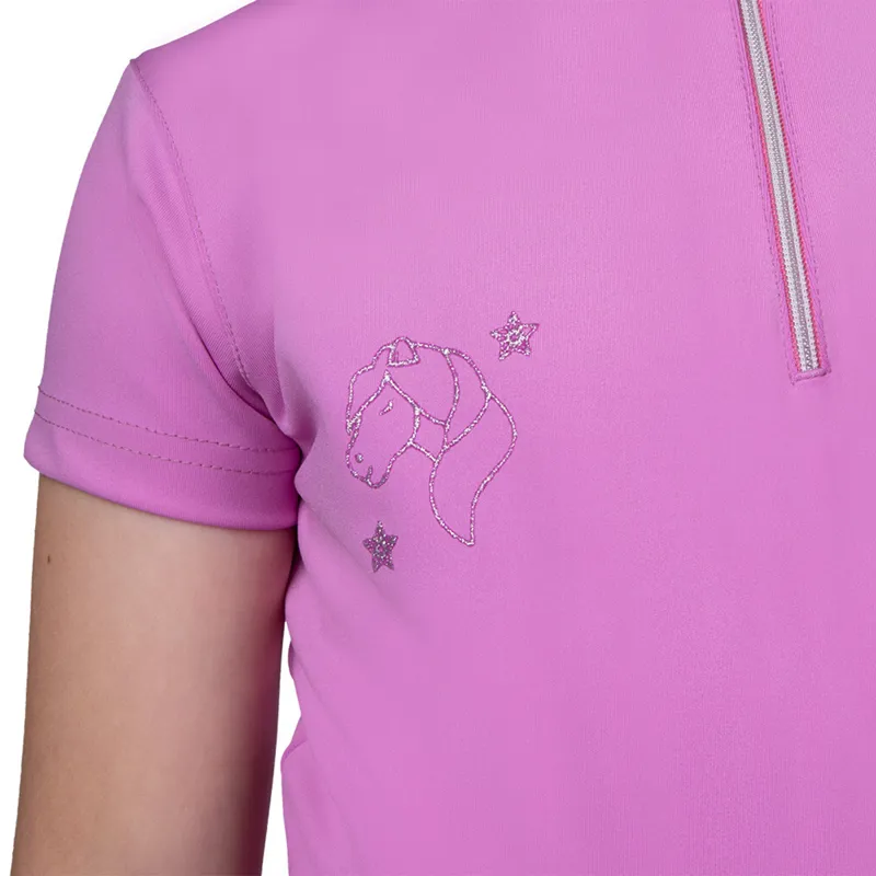 QHP Gwenn Junior Sport Shirt - Pink-3