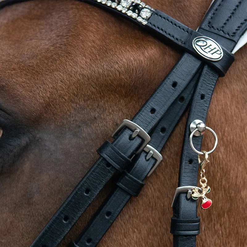 QHP Christmas Bridle Charm - Rudolph-1
