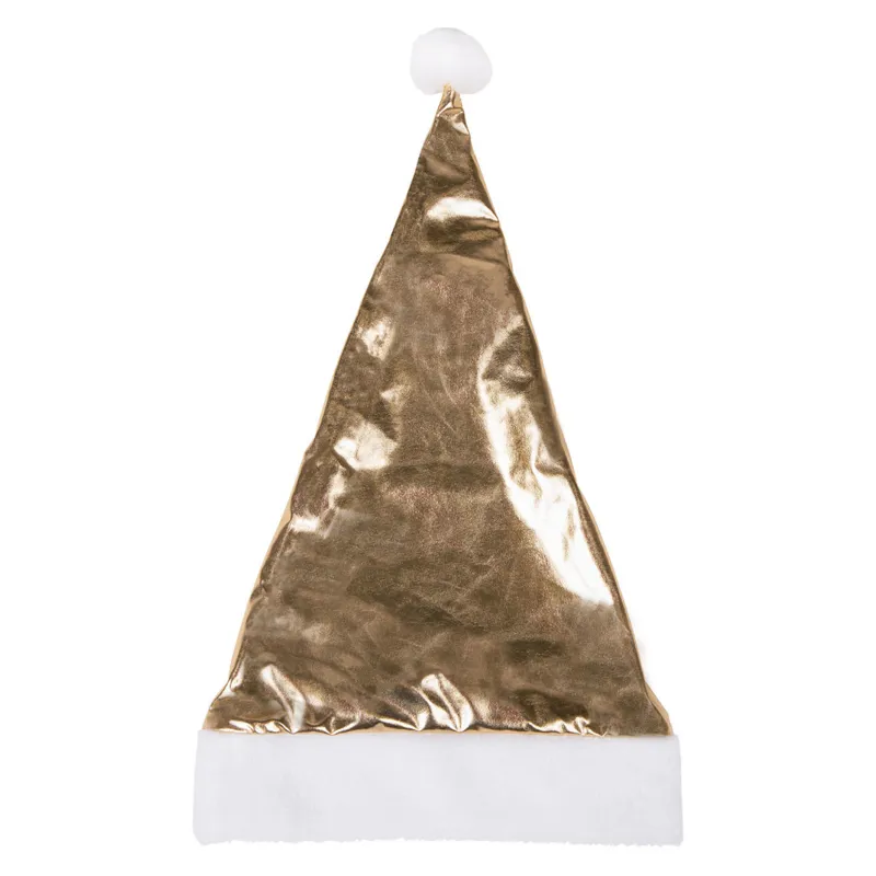 QHP Christmas Hat Cover Gold Santa Hat