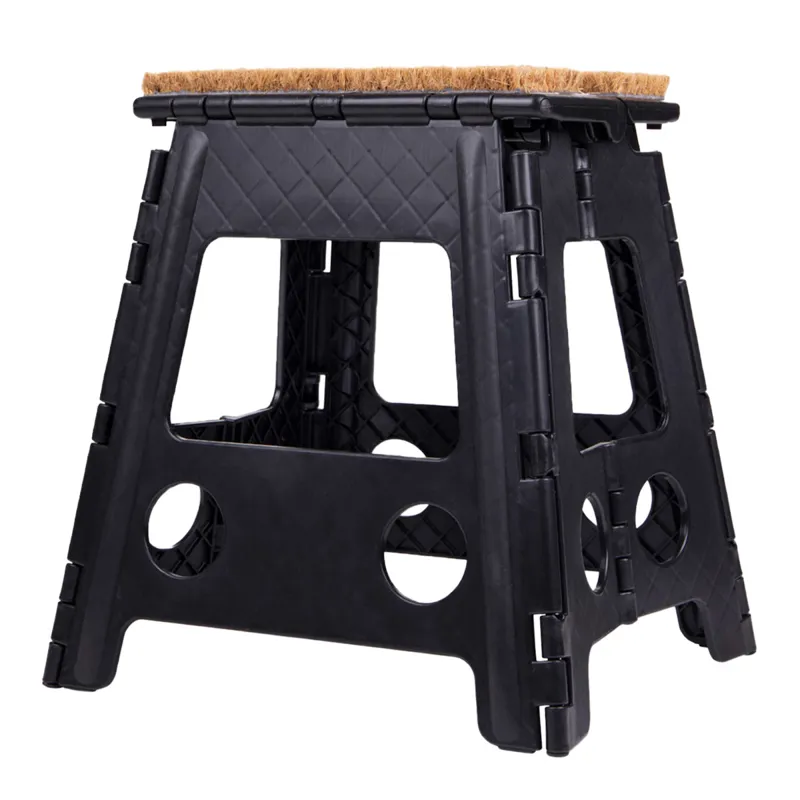 QHP Step-Up Stool with Mat - Black