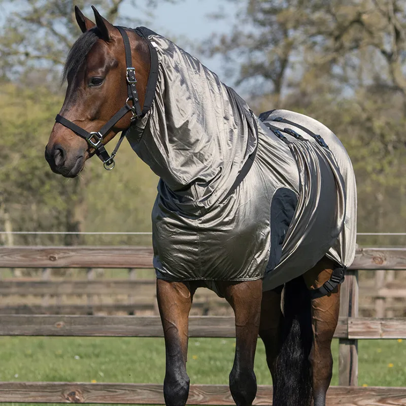 QHP Comfort Sweetitch Rug - Grey-1