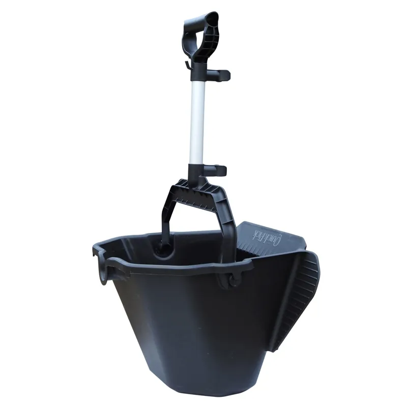 Quick Pick Horse Manure Collector with Tall Rake Set Blue Redpost