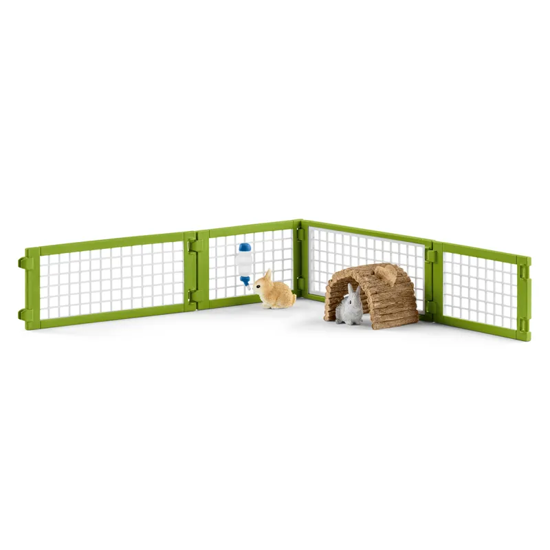 Schleich Rabbit Hutch Toy Set-2