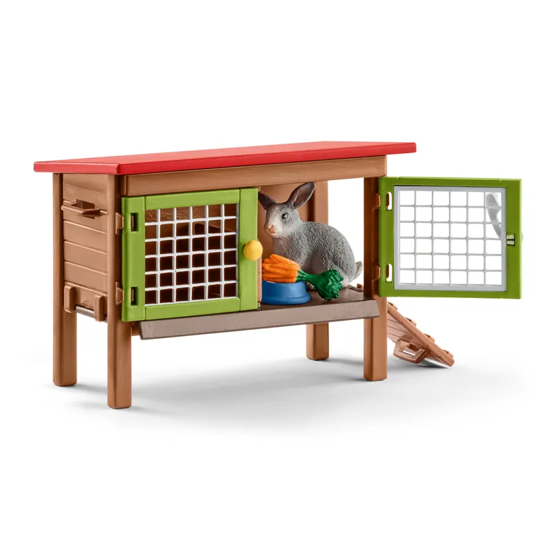 Schleich Rabbit Hutch Toy Set-1