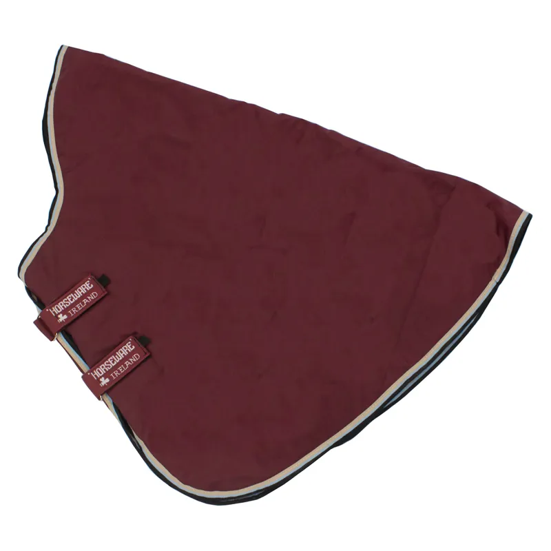 Rambo Duo 100g Turnout Neck Cover Burgundy/Duck Egg/Black