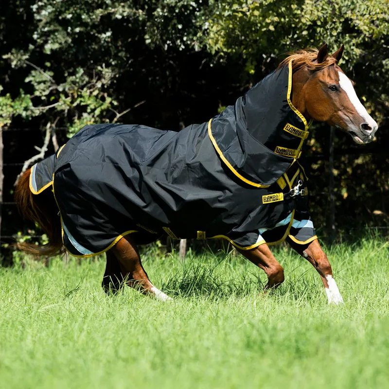 Black All Sizes Rambo Supreme Lite 0g Horse Rug Turnout