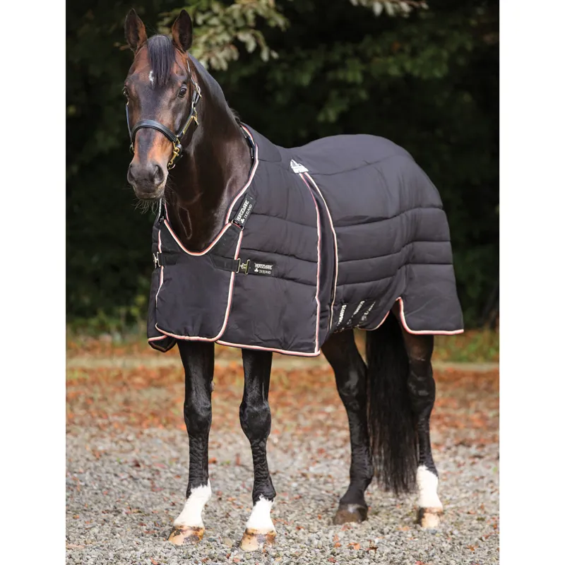 Rambo Optimo Heavyweight Stable Rug 400g Black/Tan/Orange