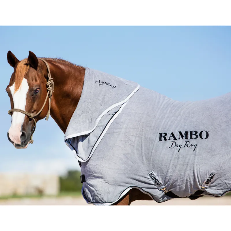 Rambo Dry Rug Combo Grey/Silver and Black Redpost Equestrian