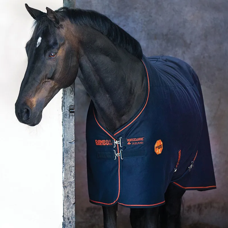 Rambo Ionic Fleece Rug Black/Orange